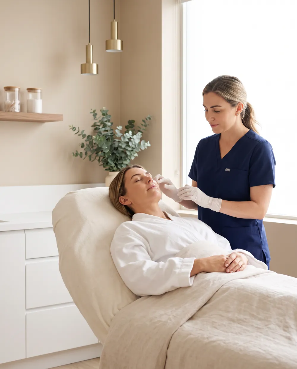 Evaluación de estética facial en la clínica